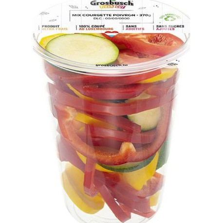 SHAKER LEGUME MIX COURGETTES POIVRON GROSBUSCH FRESHCUT 6X370G